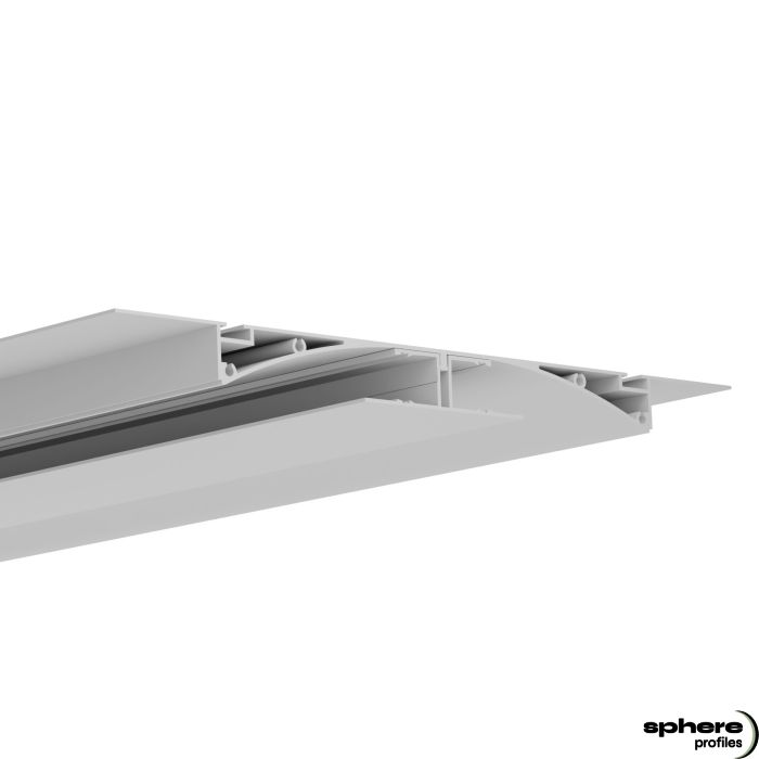 LED Drywall profile PERIDOT, 200cm, white RAL 9003