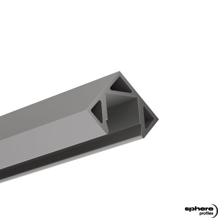 LED Corner profile SIRIUS, 200cm, anodized