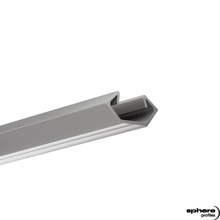 LED Corner profile LYRA, 300cm, anodized