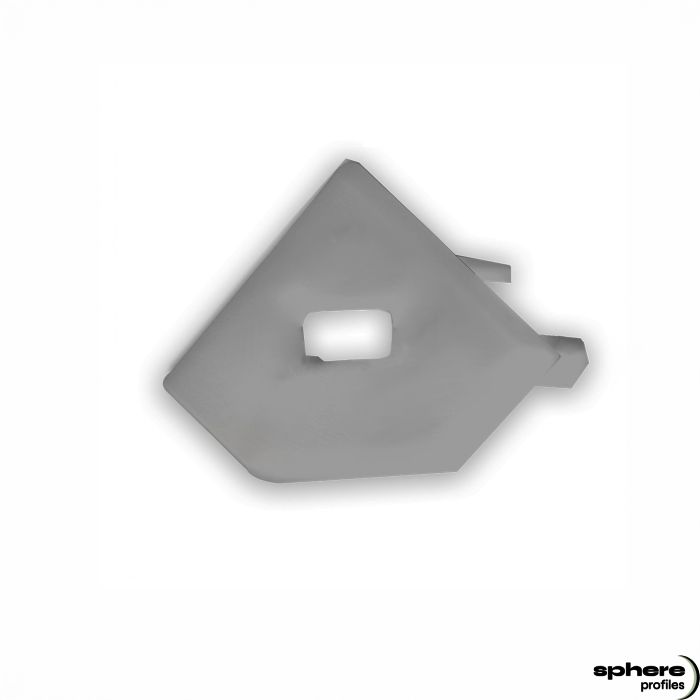 LYRA End cap, single set, with cable outlet