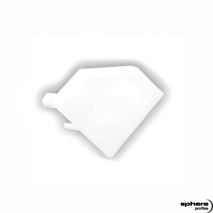 LYRA End cap, white, single set