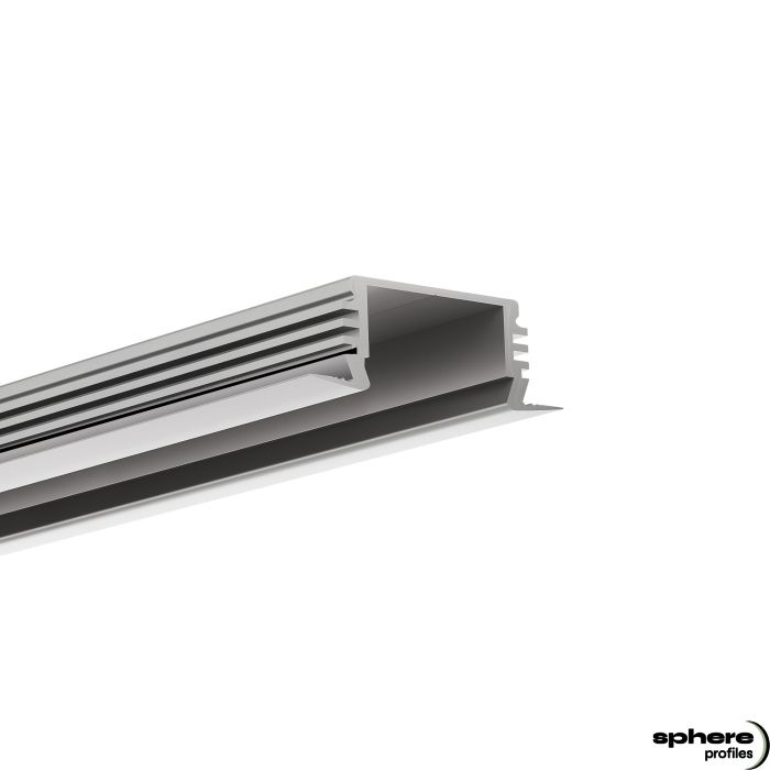 LED Recessed profile ARIES, 200cm, anodized