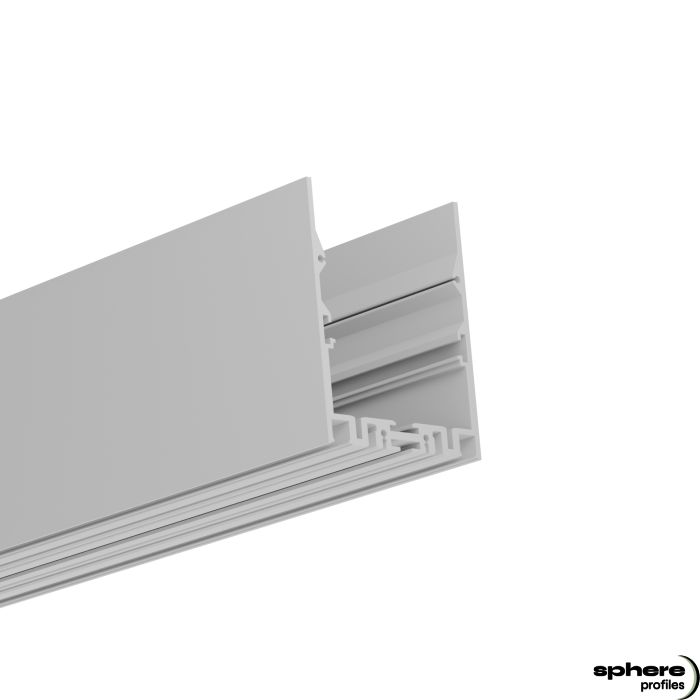 LED Luminaire profile ZENITH, 200cm, white RAL 9003 powder coated