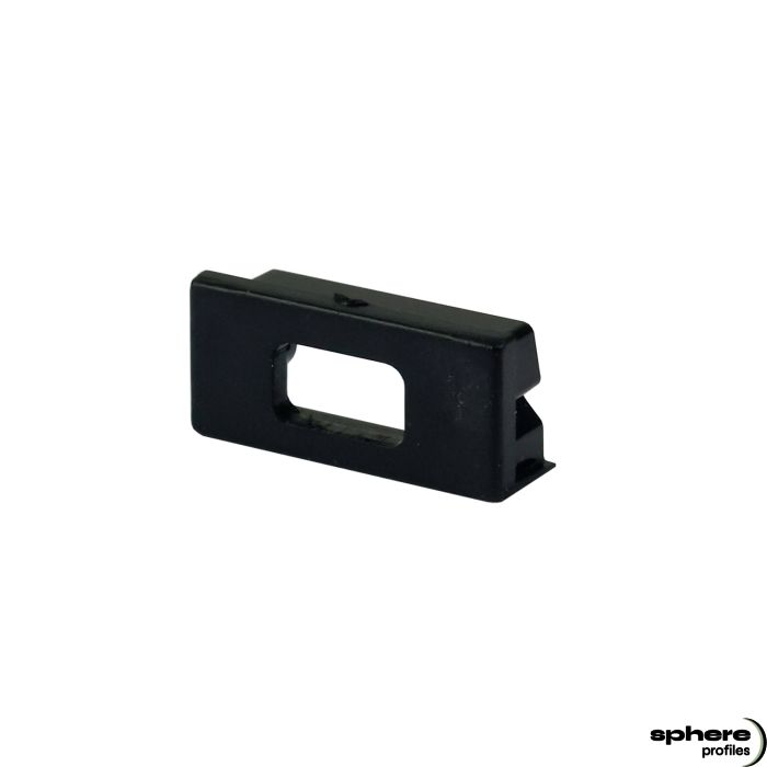 URSA End cap, black, single set, with cable outlet