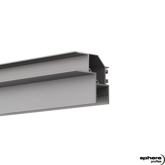 LED Corner profile LUMIN, 200cm, anodized