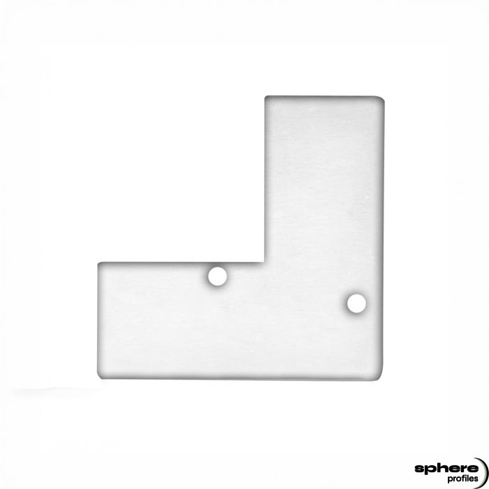 LUMIN End cap, anodized, set of 2, incl. screws