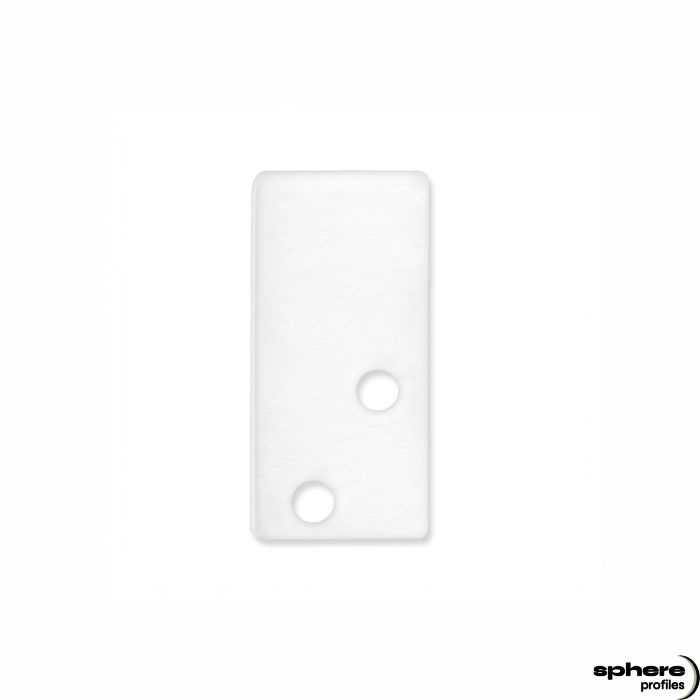 ALTAIS End cap, white, set of 2, incl. screws