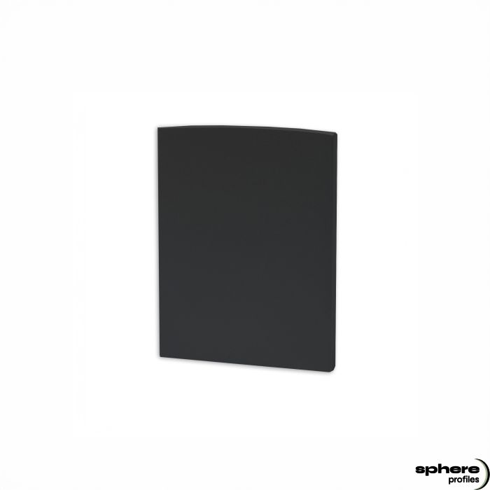 ACHERNAR End cap, black, set of 2, with light trap