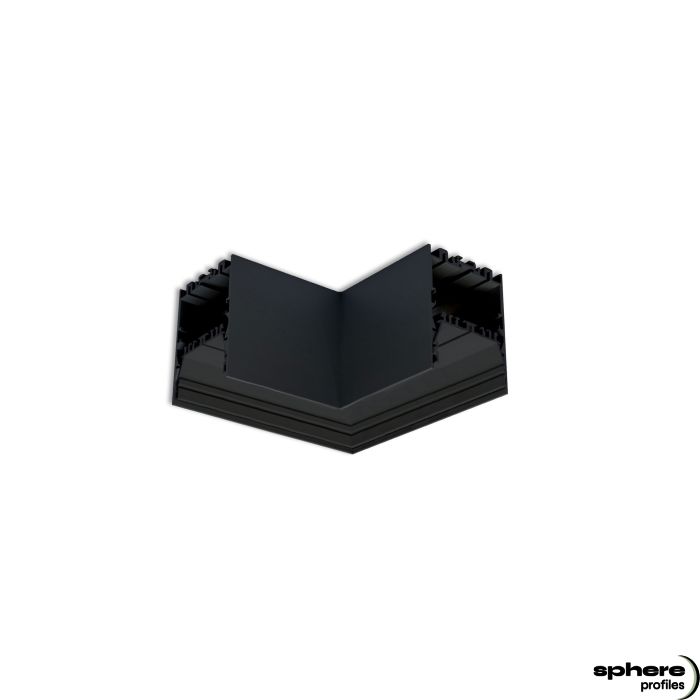 EDGE-03 Corner welded, 140x140mm, black RAL 9005