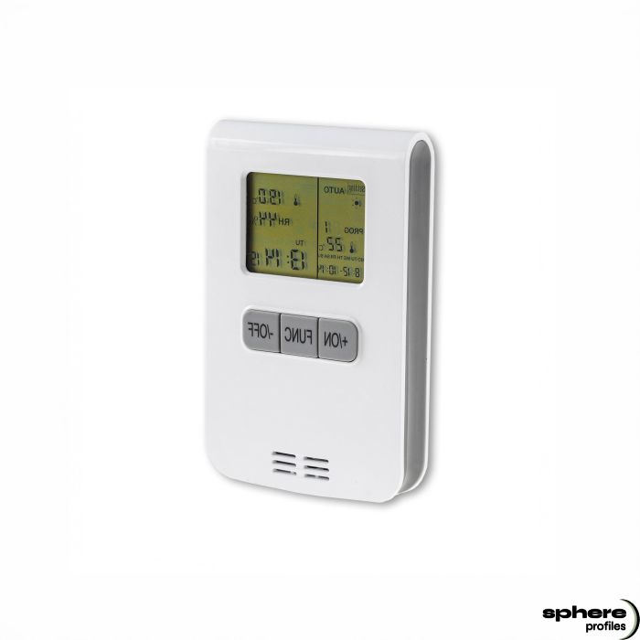 IRCONTROL-04 Infrared control, battery-operated programmable radio thermostatic switch