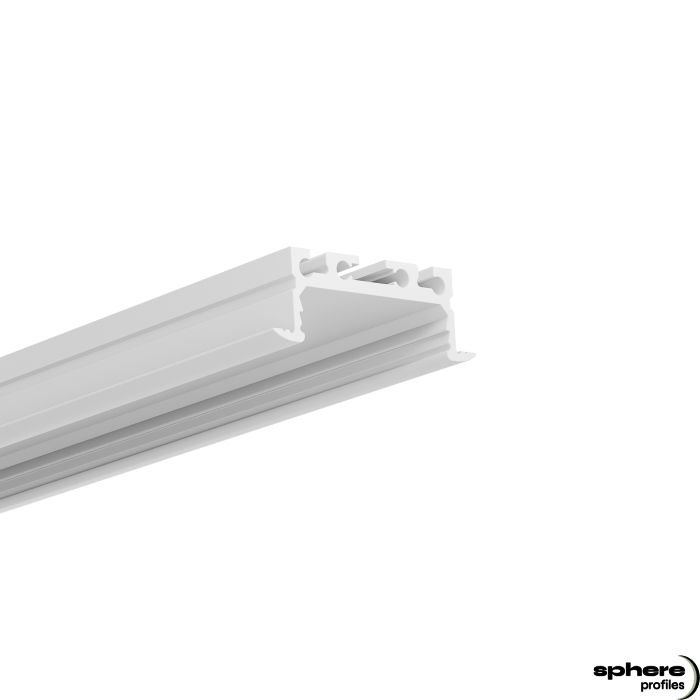 LED Recessed profile SPICA, 200cm, white RAL 9010