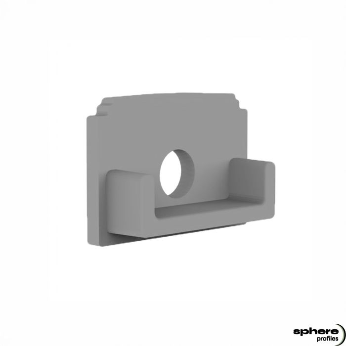 GLEAM End cap, single set, with cable outlet