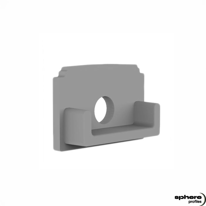 WAVE End cap, single set, with cable outlet