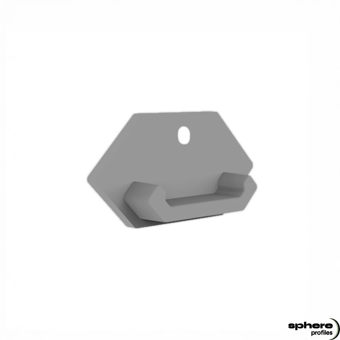 CAELUM End cap, single set, with cable outlet