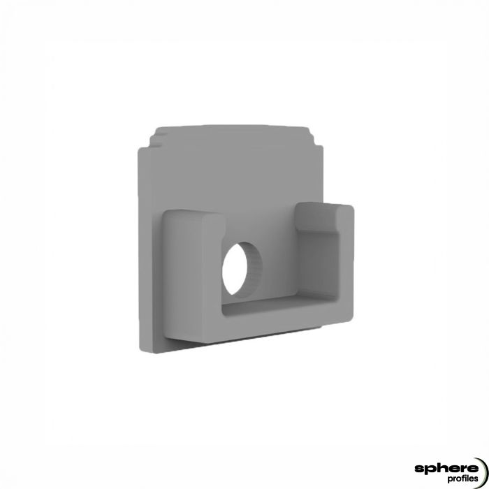 DIOPTAS End cap, single set, with cable outlet