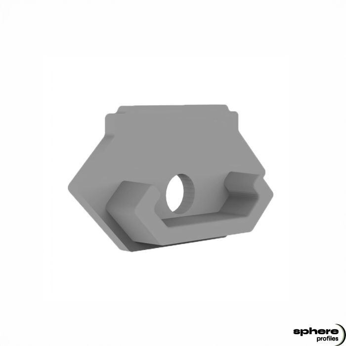 AZURIT End cap, single set, with cable outlet