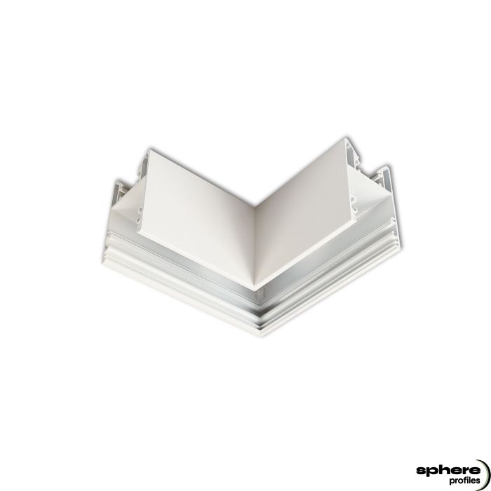EDGE-04 Welded corner, 120x120 mm, white RAL9003