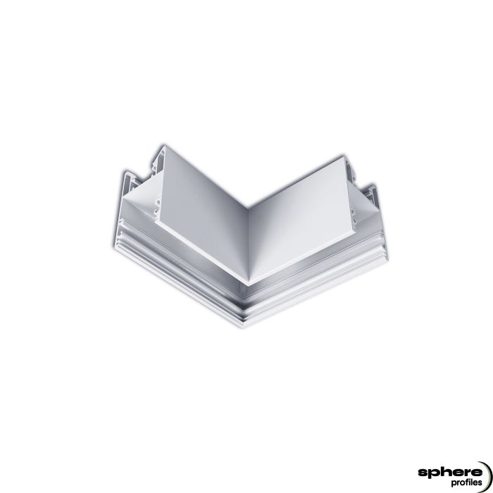 EDGE-04 Welded corner, 120x120mm, silver powder-coated