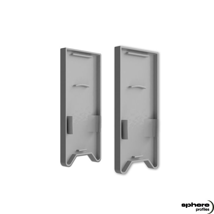 ADRASTEA End cap, set of 2, with light trap, extra high