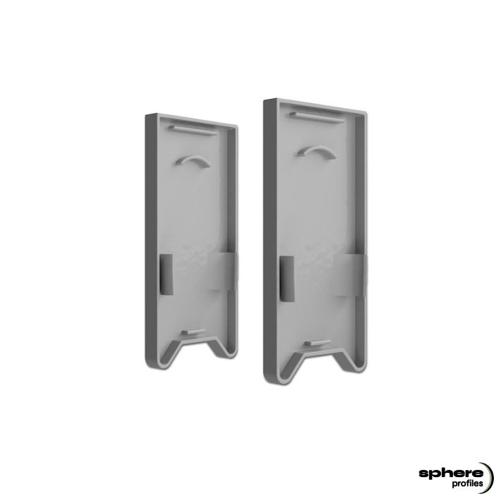 ADRASTEA End cap, set of 2, with light trap, high