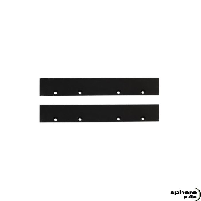 HIPPOCAMP End cap, black, set of 2, incl. screws