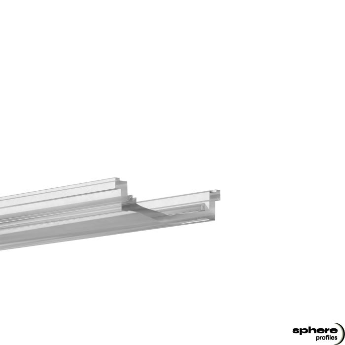 LENS-03 Lens slide-in cover, 117,6cm, 2 x 25° double-asymmetrical